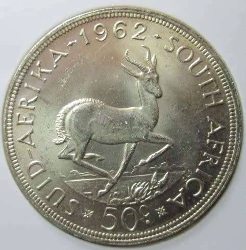 1962 50c (Crown), UNC