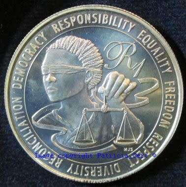 2016 Nelson Mandela Protea UNC Silver R1 coin!!