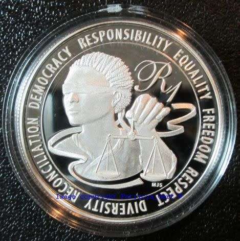 2016 Nelson Mandela Protea Proof Silver R1 coin!!