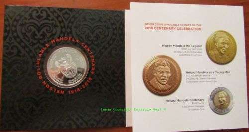 2018 Mandela Centenary R50 1 OZ STERLING-SILVER COIN