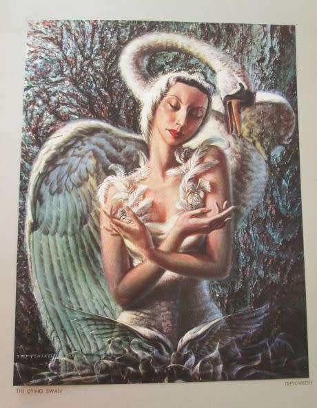 TRETCHIKOFF Colour prints spiral bound book & two Souvenir catalogues & one extra print signed !!!