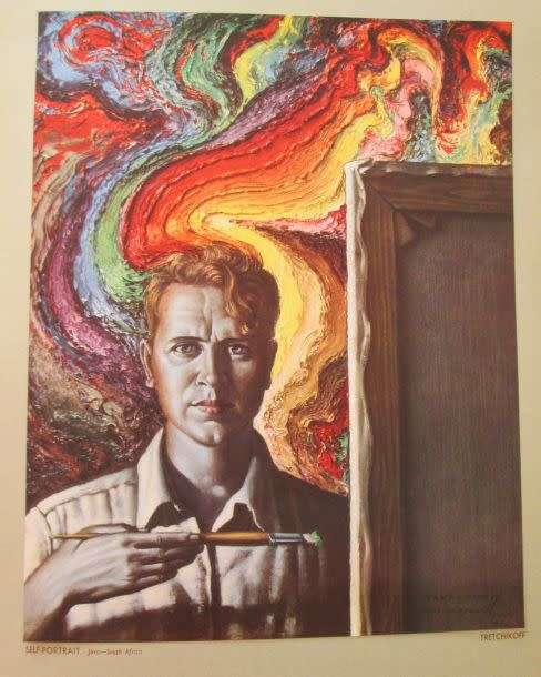 TRETCHIKOFF Colour prints spiral bound book & two Souvenir catalogues & one extra print signed !!!