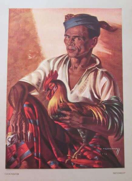 TRETCHIKOFF Colour prints spiral bound book & two Souvenir catalogues & one extra print signed !!!