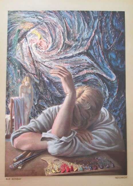 TRETCHIKOFF Colour prints spiral bound book & two Souvenir catalogues & one extra print signed !!!