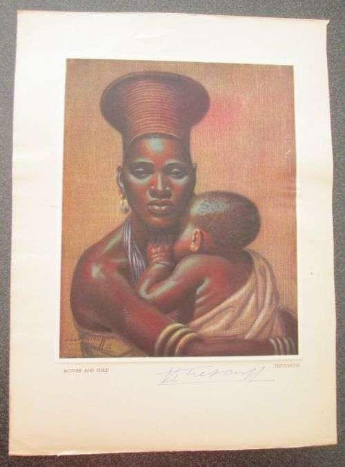 TRETCHIKOFF Colour prints spiral bound book & two Souvenir catalogues & one extra print signed !!!