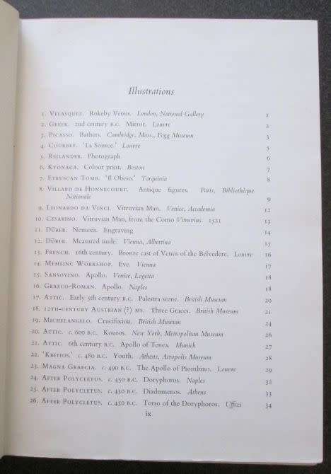 The Nude, A Study of Ideal Art by Kenneth Clark - Published by John Murray, 1956, First Edition