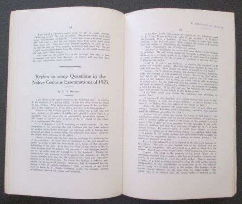 NADA The Southern Rhodesia Native Affairs Department Annual, No.1  1923