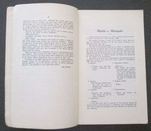 NADA The Southern Rhodesia Native Affairs Department Annual, No.1  1923