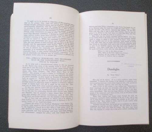 NADA The Southern Rhodesia Native Affairs Department Annual, No.1  1923