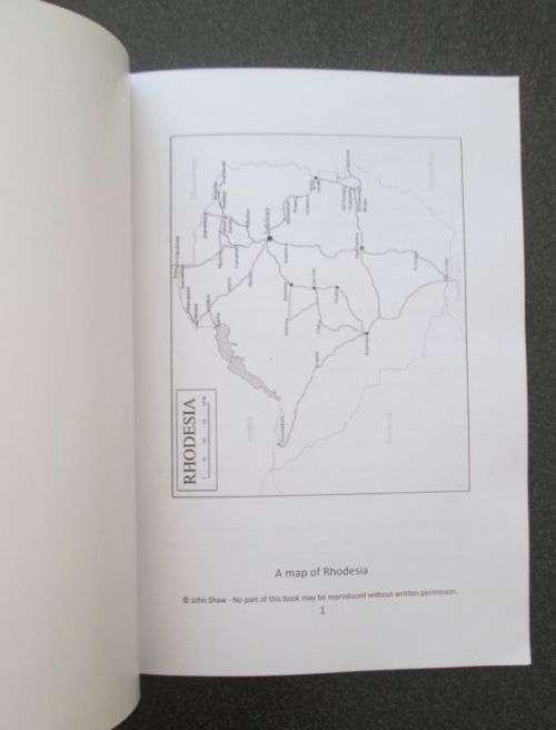 My Memoirs of the British Africa police Rhodesia (1966 - 1981) by John Shaw ***SIGNED***