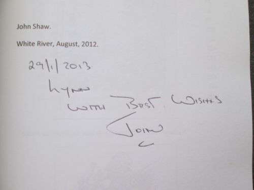 My Memoirs of the British Africa police Rhodesia (1966 - 1981) by John Shaw ***SIGNED***