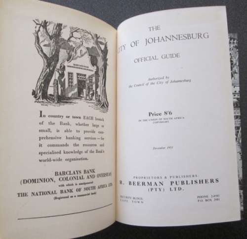 The City Of Johnnesburg Official Guide, December 1951