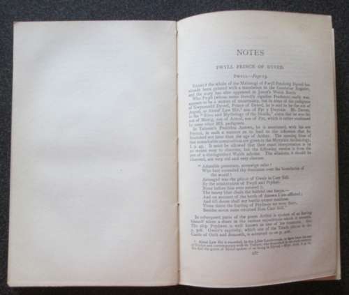 The Mabinogion with introduction by Rev. R. Williams, Everyman's Library Edited by Ernest Rhys, 1906