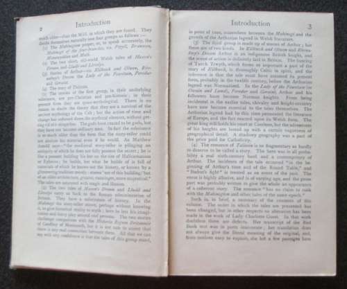 The Mabinogion with introduction by Rev. R. Williams, Everyman's Library Edited by Ernest Rhys, 1906