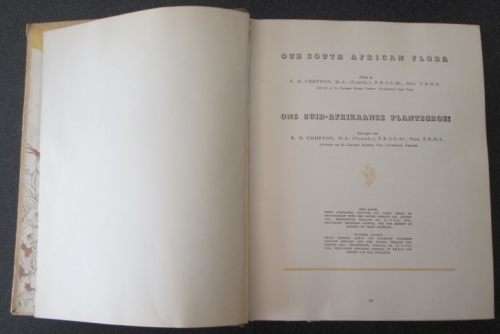 Our South African Flora, Ons Suid-Afrikaanse plantegroei , Edited by R.H. Compton, 1940, Bilingual