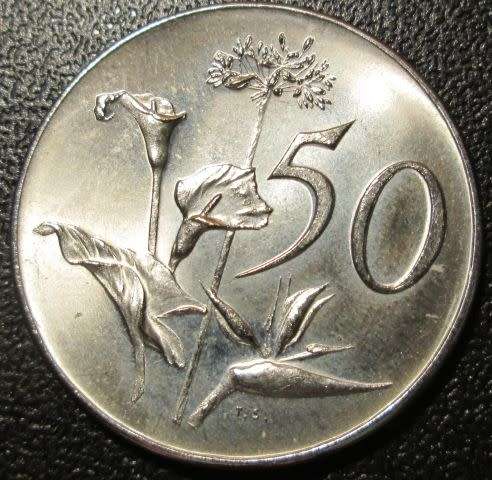 1965 AFRIKAANS 50c, UNC