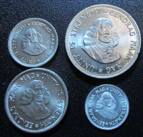 1961 silver 2 1/2c, 5c, 10c & 20c  coins