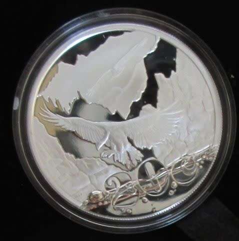 2009 Peace Park Series Silver Maloti Drakensberg Transfrontier Project Proof 20 cent