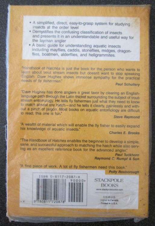 Handbook of Hatches, Dave Hughes - Basic guide to identifying trout foods & selecting flies to match