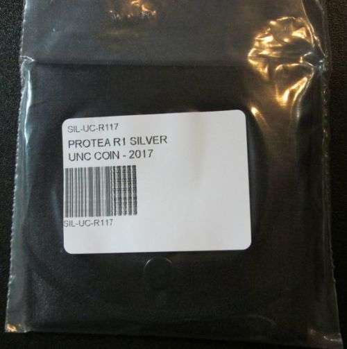 2017 Nelson Mandela Protea UNC Silver R1 coin!!