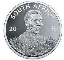 2018 Nelson Mandela Protea Proof Silver R1 coin!! Low serial numbers!