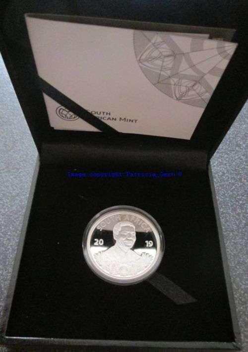 2019 Nelson Mandela Protea Proof Silver R1 coin!!