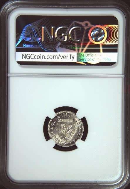 1958 Threepence  NGC graded UNC