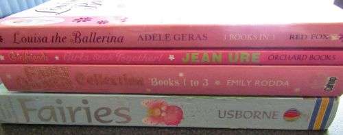 PINK Fairies and Ballerina BOOKS, 4 - 9 Years Old, 4 Books Set