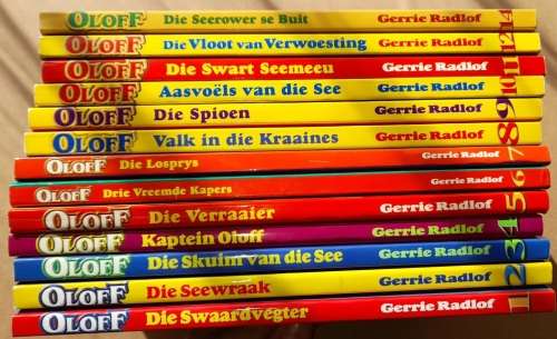 OLOFF Die Seerower deur Gerrie Radlof - 13 BOEKIES nommers 1-12 en 14. Soos Nuut!