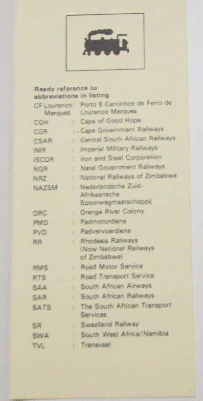 Railway Stamps of South Africa by Hagen.H.S and Naylor, S.P
