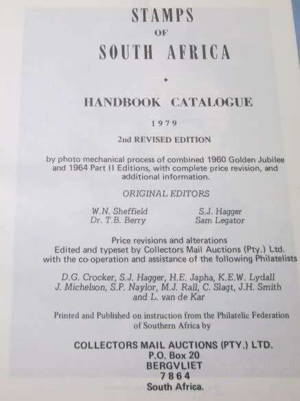 Stamps of South Africa Handbook catalogue 1979 (2nd revised edition)
