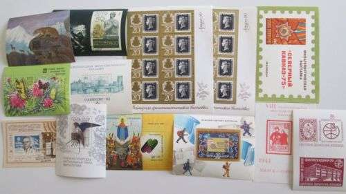 Selection of Russia miniature sheets and sheets