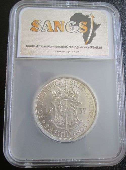 1937 Half Crown SANGS graded MS62