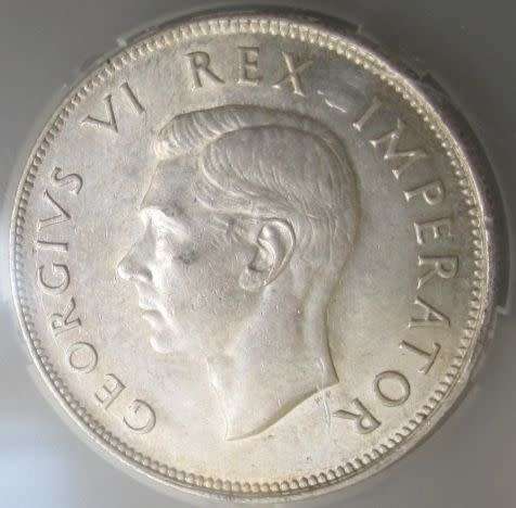 1942 Half Crown SANGS graded MS64