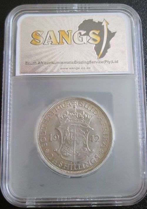 1942 Half Crown SANGS graded MS64