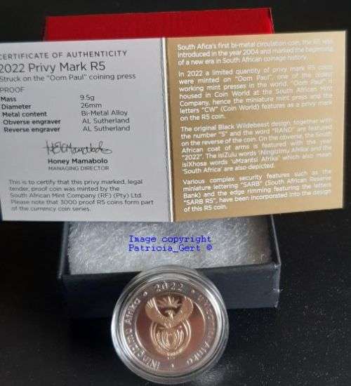 2022 `oom Paul` R5 with Coin World mintmark!