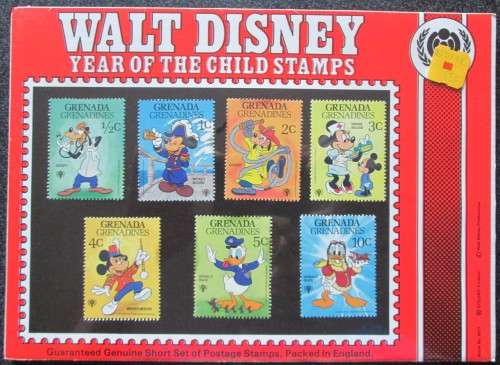 Walt Disney Year of the Child Stamps x 9 Sets PLUS 2 Loose Mint Sets (Lot of 11 Sets!!!) 1979, 1980