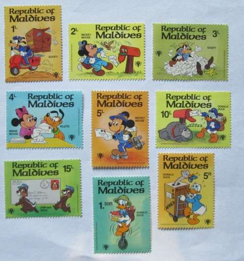 Walt Disney Year of the Child Stamps x 9 Sets PLUS 2 Loose Mint Sets (Lot of 11 Sets!!!) 1979, 1980