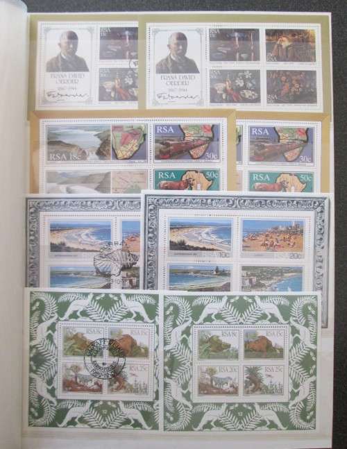 Over 100 Mini Sheets South Africa, SWA, Namibia, Transkei, Bophuthatswana, Venda,Ciskei