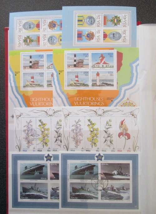 Over 100 Mini Sheets South Africa, SWA, Namibia, Transkei, Bophuthatswana, Venda,Ciskei