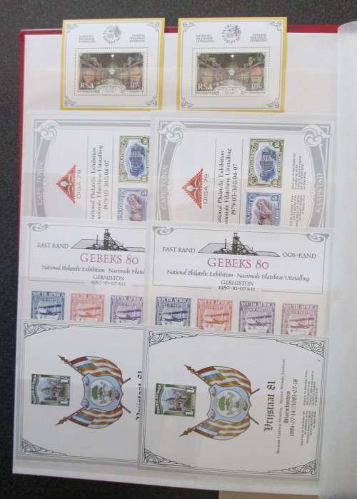 Over 100 Mini Sheets South Africa, SWA, Namibia, Transkei, Bophuthatswana, Venda,Ciskei