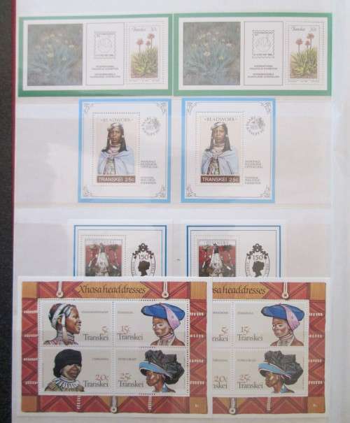 Over 100 Mini Sheets South Africa, SWA, Namibia, Transkei, Bophuthatswana, Venda,Ciskei