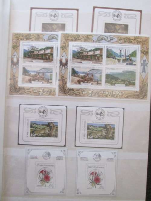 Over 100 Mini Sheets South Africa, SWA, Namibia, Transkei, Bophuthatswana, Venda,Ciskei