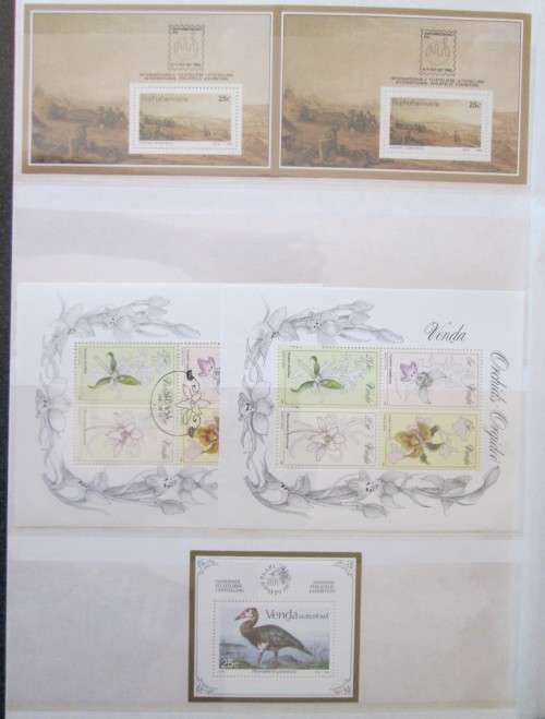 Over 100 Mini Sheets South Africa, SWA, Namibia, Transkei, Bophuthatswana, Venda,Ciskei