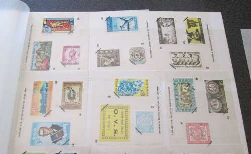 Republic of South Africa Lot of 51 Transfer Stamps, 1970s Letraset, Seldom Seen