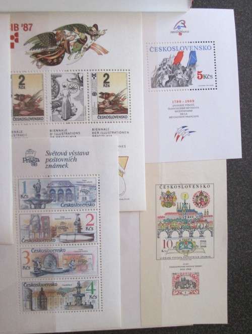 Unique collection of Mini Sheets Europe: Austria, Belgium, Czechoslovakia, Bulgaria, 1946-1989