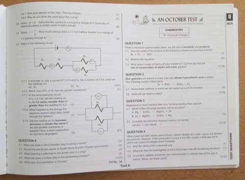 Physichem Caps Gr 10, Q&A + The Answer Series 3 in 1 Physical Science Gr 10