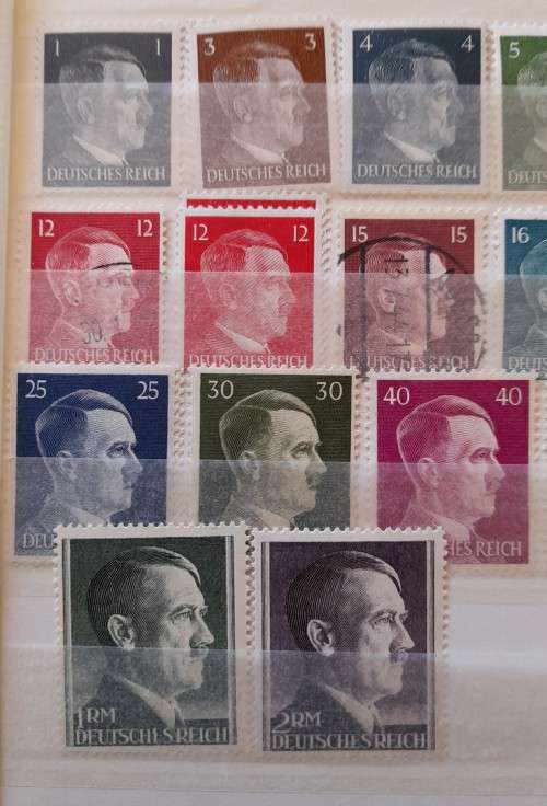 Lot of 31 Stamps, German Empire, Adolf Hitler 49th Anniversary and New Daily Stamps, 1938-1942, WW2