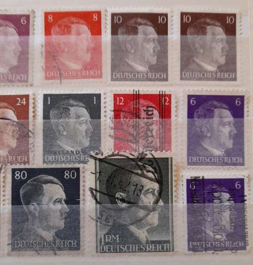 Lot of 31 Stamps, German Empire, Adolf Hitler 49th Anniversary and New Daily Stamps, 1938-1942, WW2