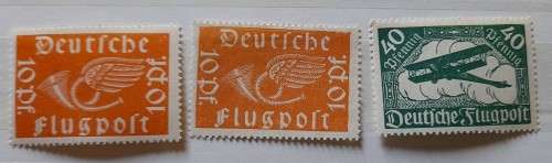 German Empire Airmail Stamps 1919-1923 Lot of 21 Stamps